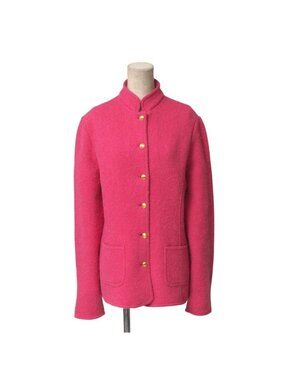 Gucci Vintage Jacket Zamasport GG Button Alpaca Blend Stand Collar